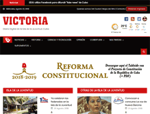 Tablet Screenshot of periodicovictoria.cu